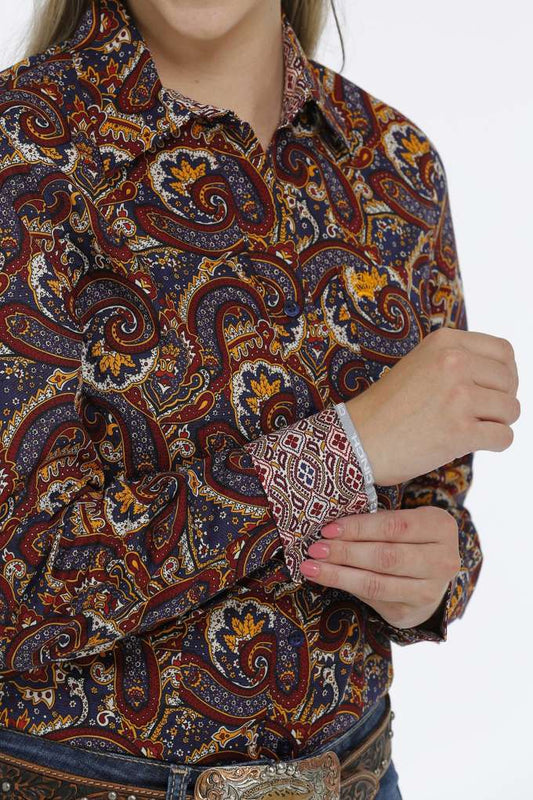 Cinch | Chemise | Paisley Jaune