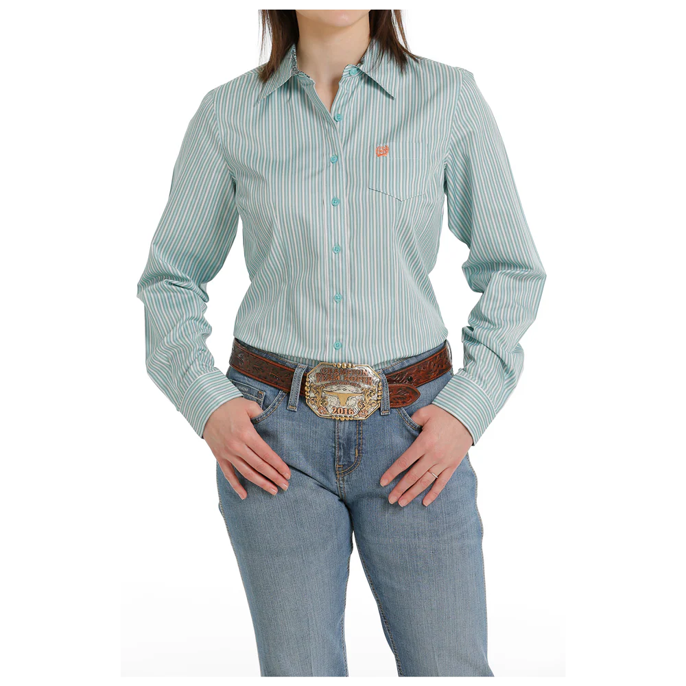 Cinch | Chemise | Lignée Bleu Turquoise (L & XL)