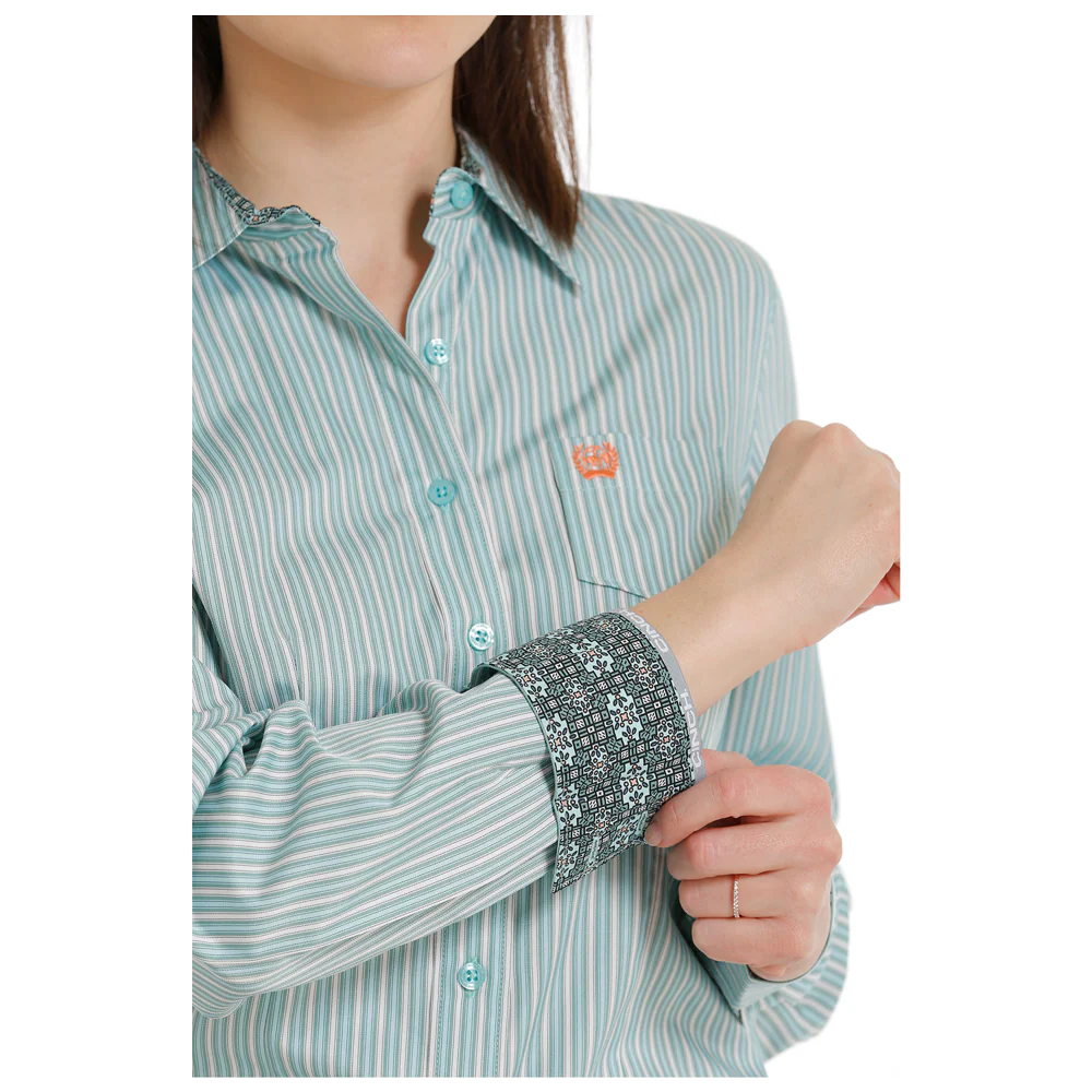Cinch | Chemise | Lignée Bleu Turquoise (L & XL)