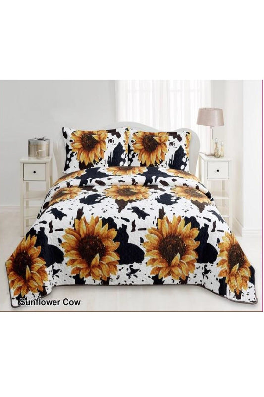 Ensemble de Lit | Vache & Tournesols