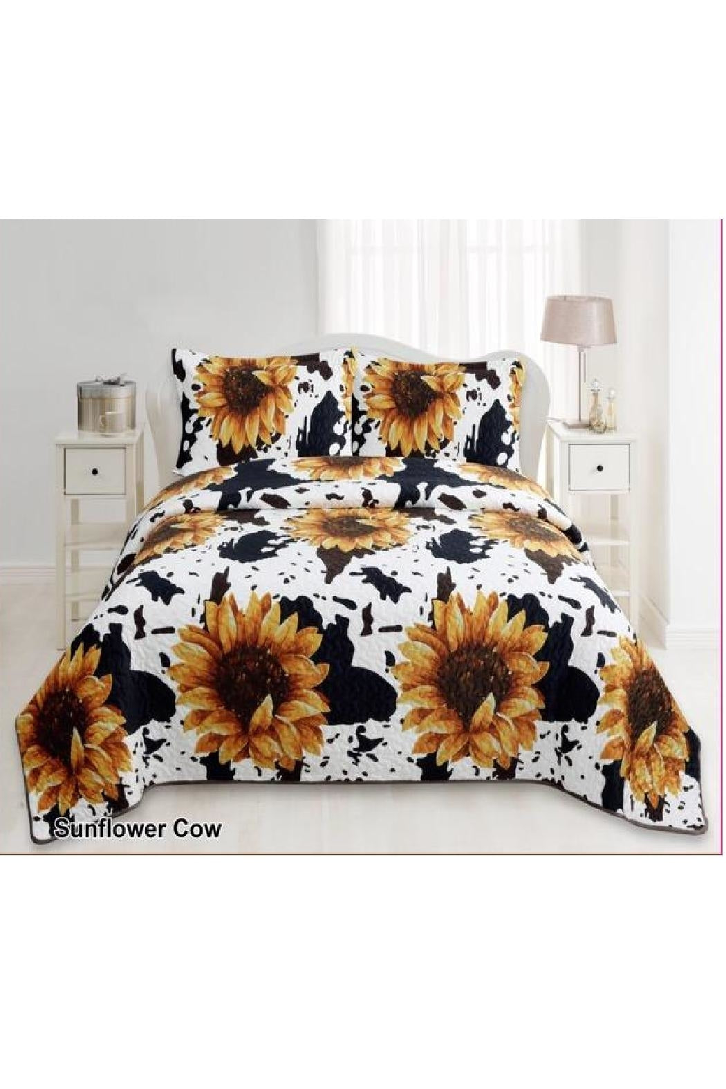 Bedding Set | Cow & Sunflowers