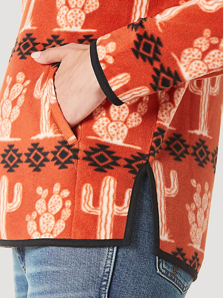 Wrangler | Pull-Over Polaire | Allover Cactus (S & XL)