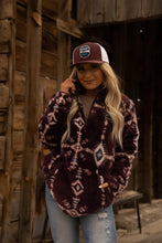 Load the image into the gallery, Hooey | Chandail Poilu | Maroon Aztec (M &amp; L)
