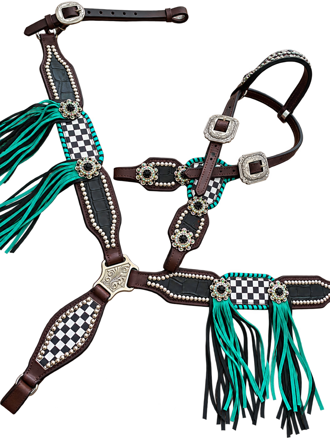 Ensemble | Teal Checkered