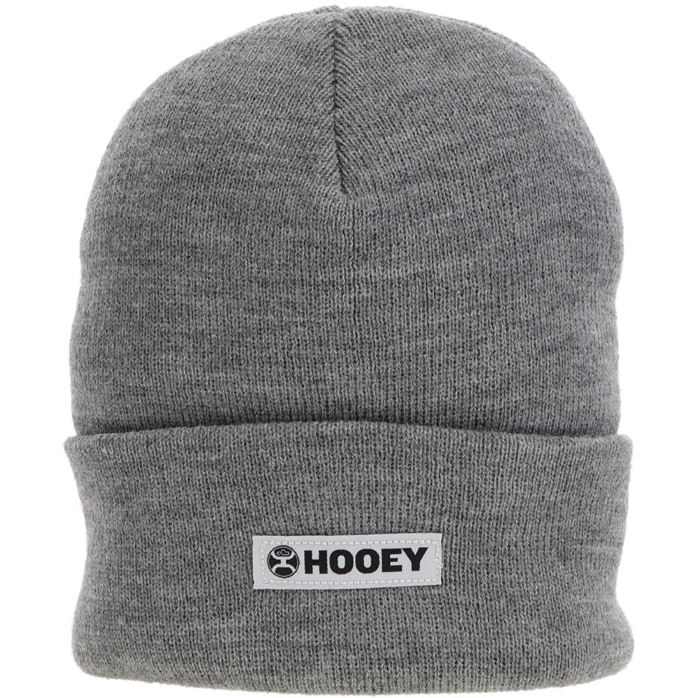 Hooey | Beanie | Grey w/White & Black Patch