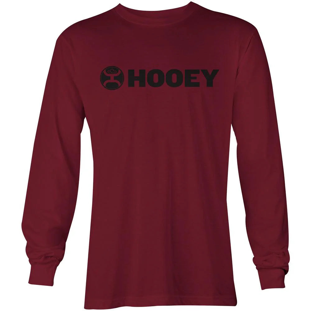 Hooey | Long Sleeve Tee | Lock-Up Cranberry