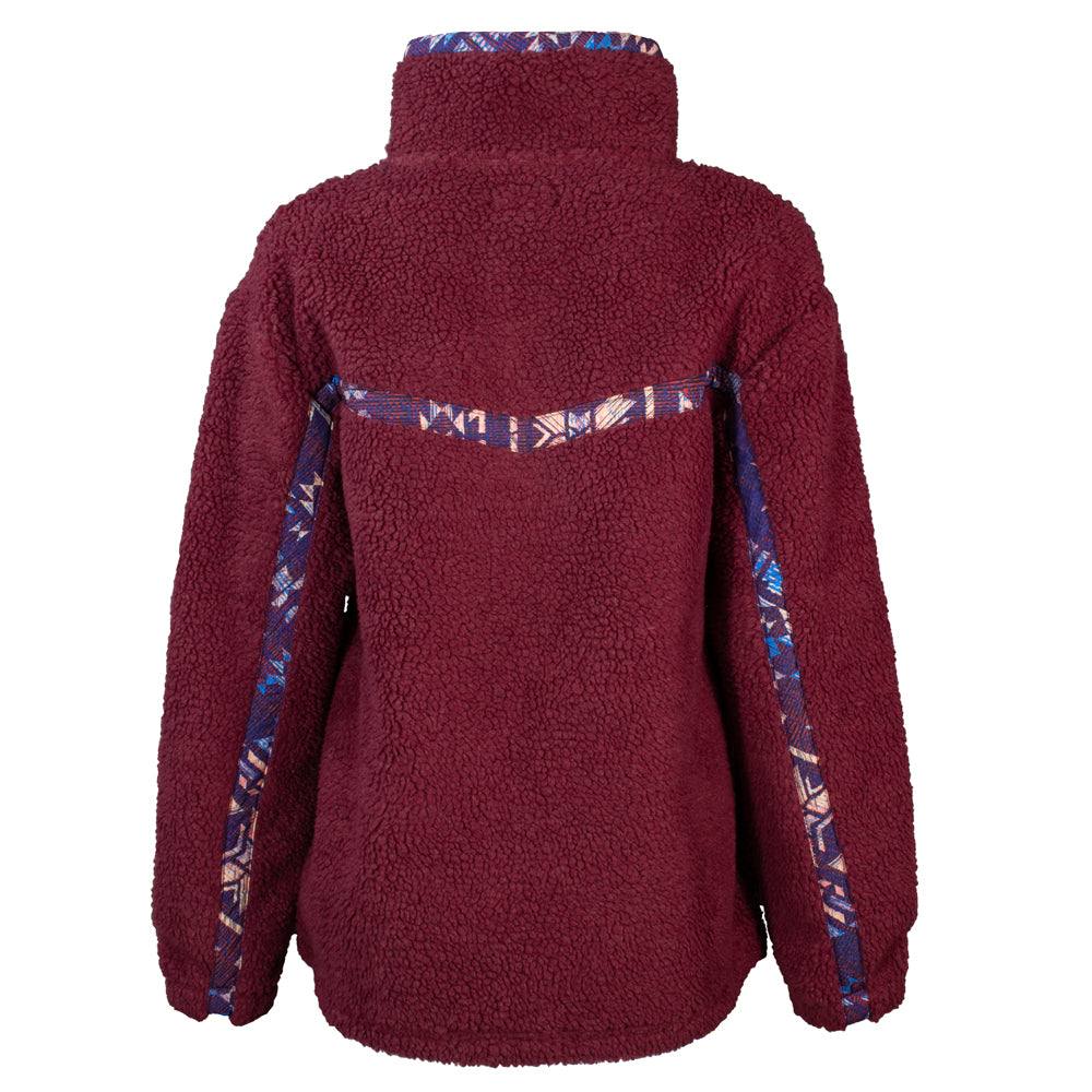Hooey | Pull-Over Sherpa | Rose & Mauve Aztec