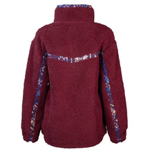 Load the image into the gallery, Hooey | Sherpa Pullover | Pink w/ Purple Aztec Accents
