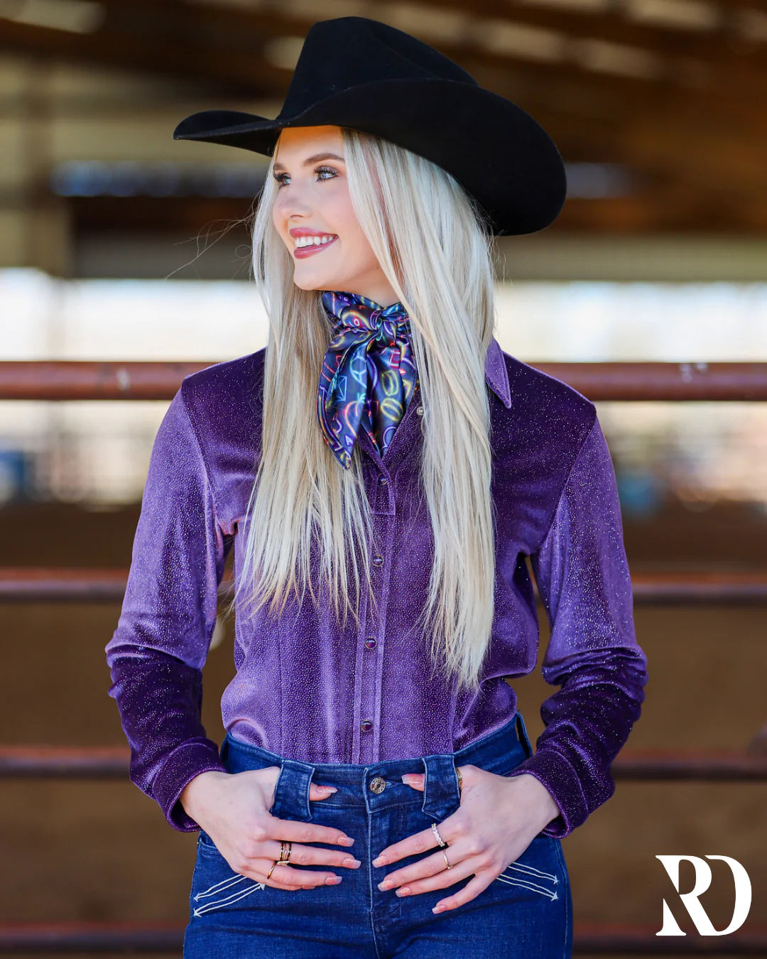 Ranch Dress’n | Shirt | Lavender Velvet Sparkle