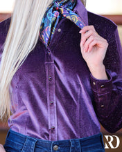 Charger l&#39;image dans la galerie, Ranch Dress’n | Chemise | Lavender Velvet Sparkle
