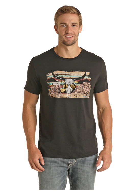 Rock & Roll | T-Shirt | Powpow Skull | Médium