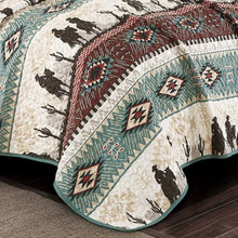 Load the image into the gallery, Bedding Set | Southwest Aztec Cowboy

