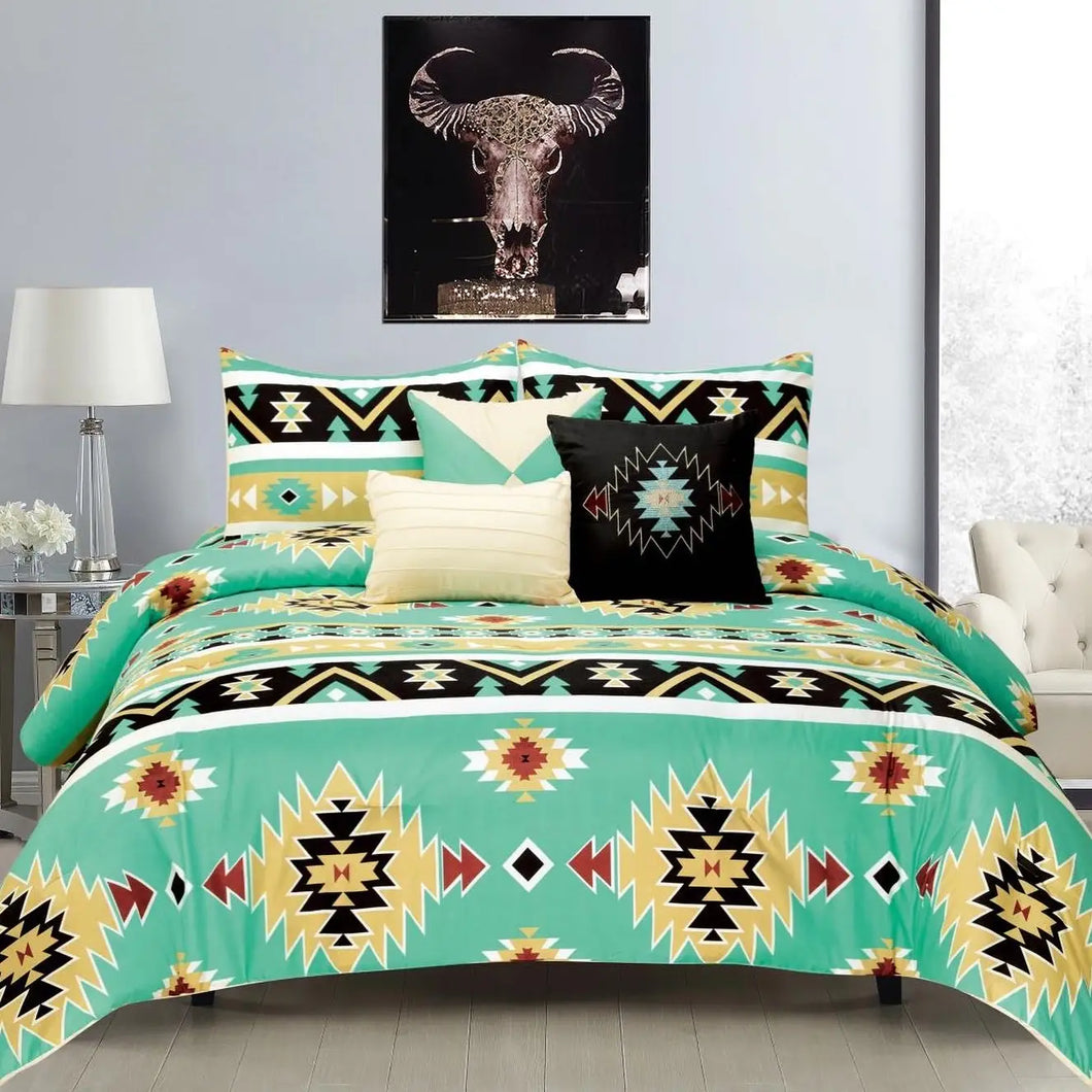 Bedding Set | Turquoise Navajo
