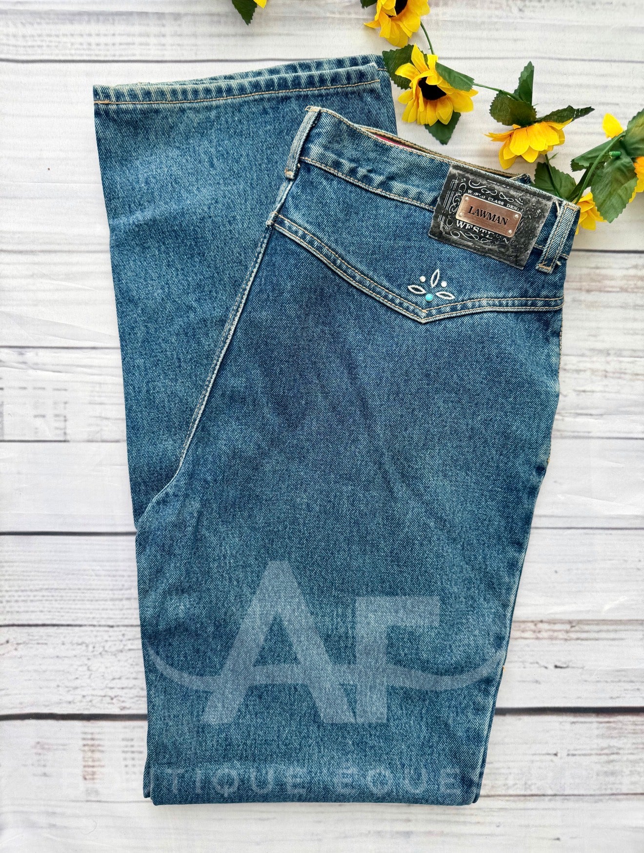 Lawman | Turquoise Flower | 13x34