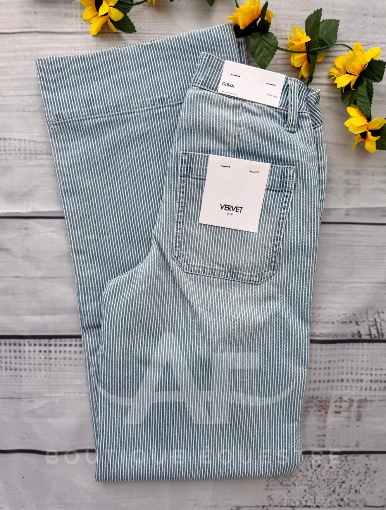 Vervet | High Patch Pocket Striped Wide Patch