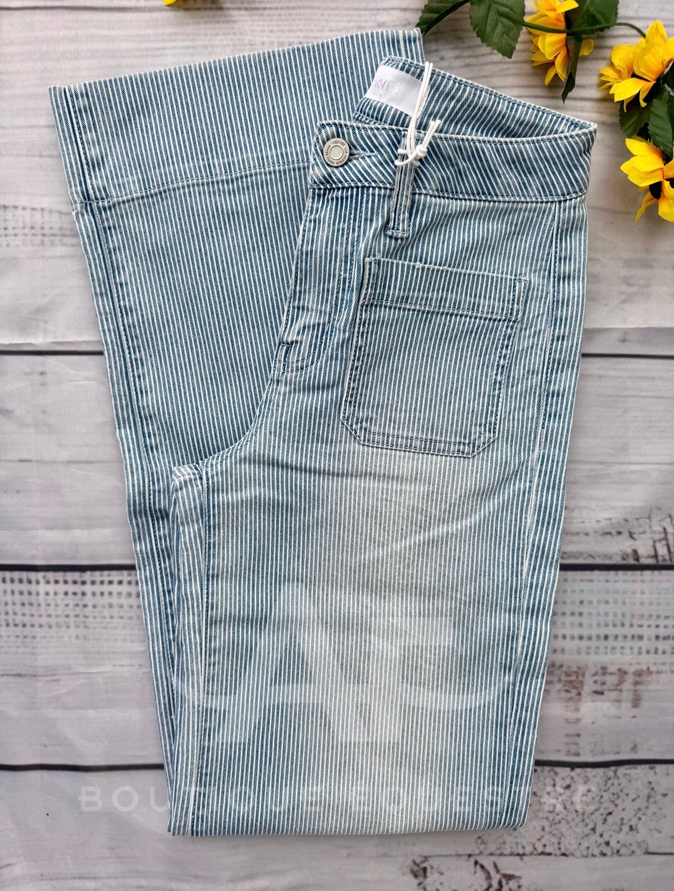 Vervet | High Patch Pocket Striped Wide Patch