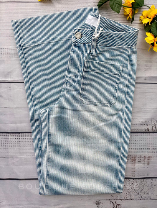 Vervet | High Patch Pocket Striped Wide Patch