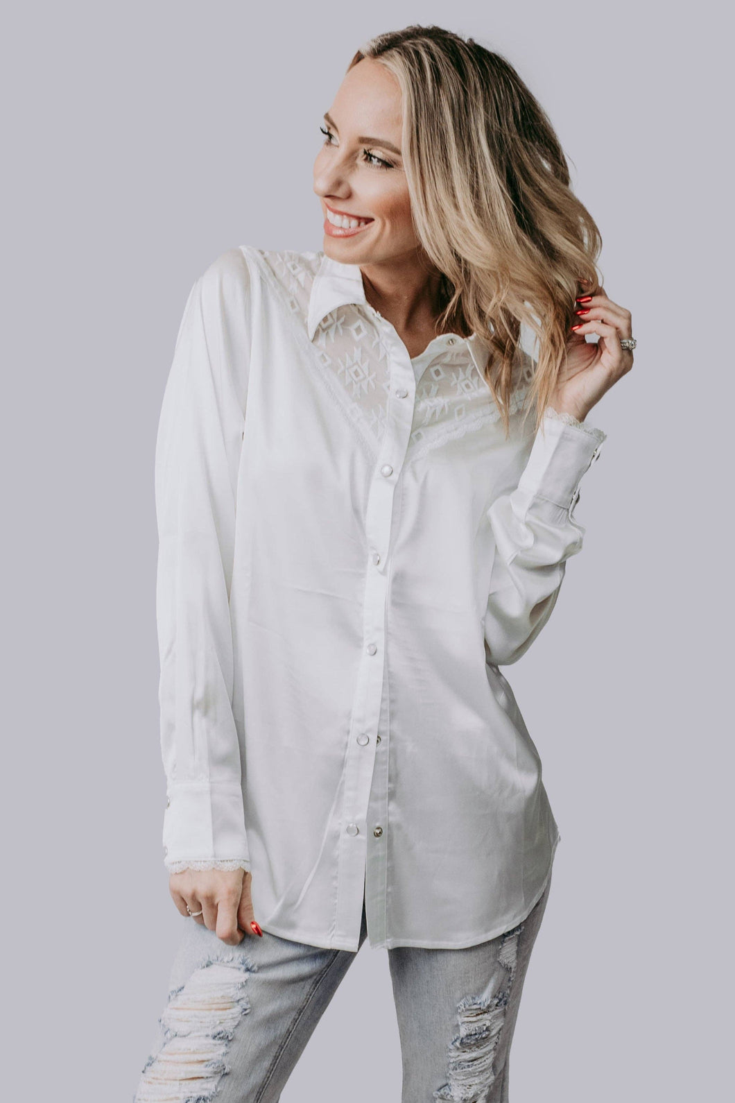 Merigold | Chemise | Aztec Lace