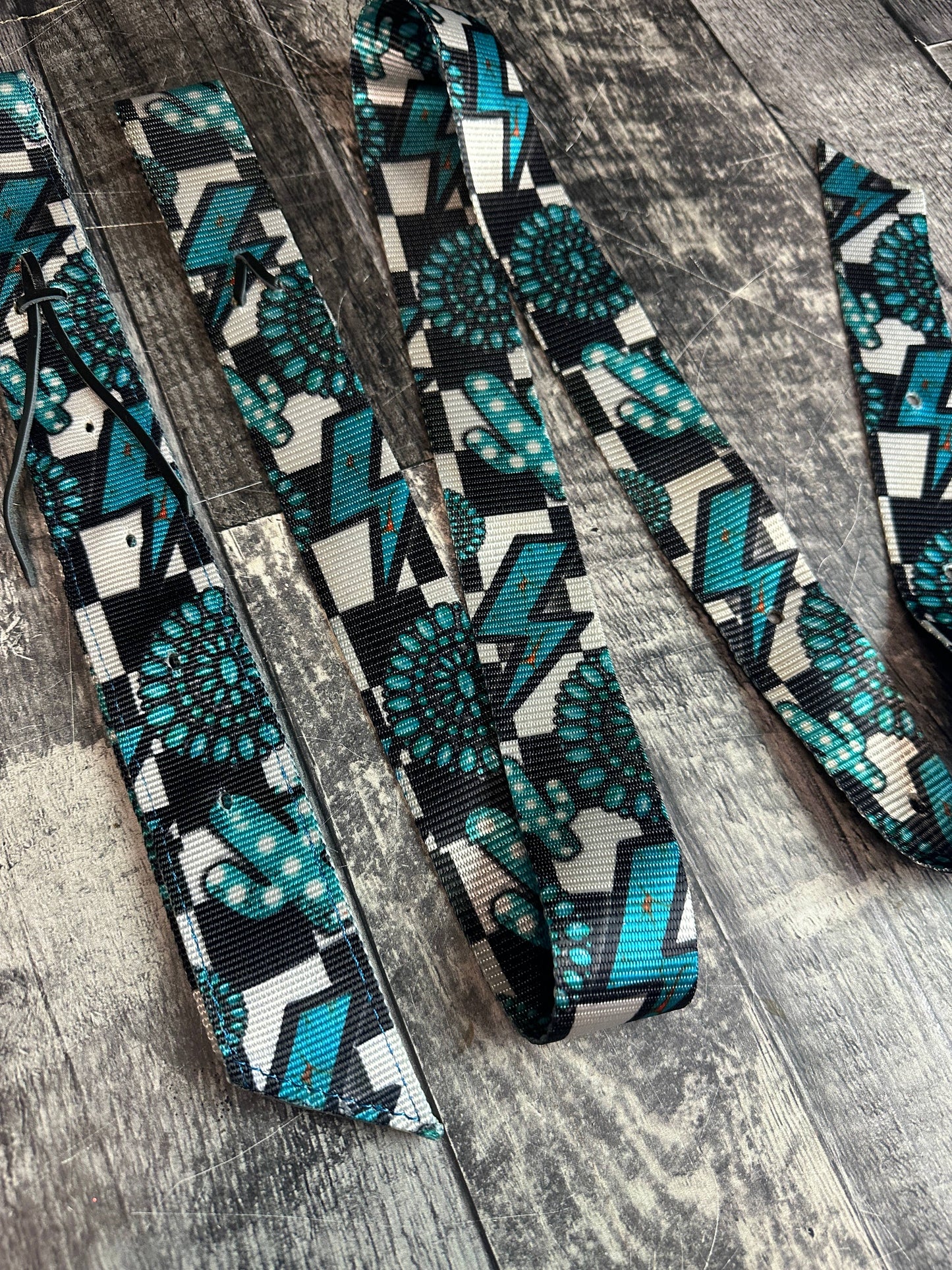 Ensemble de Sanglons & Contre-Sanglons | Turquoise Glass