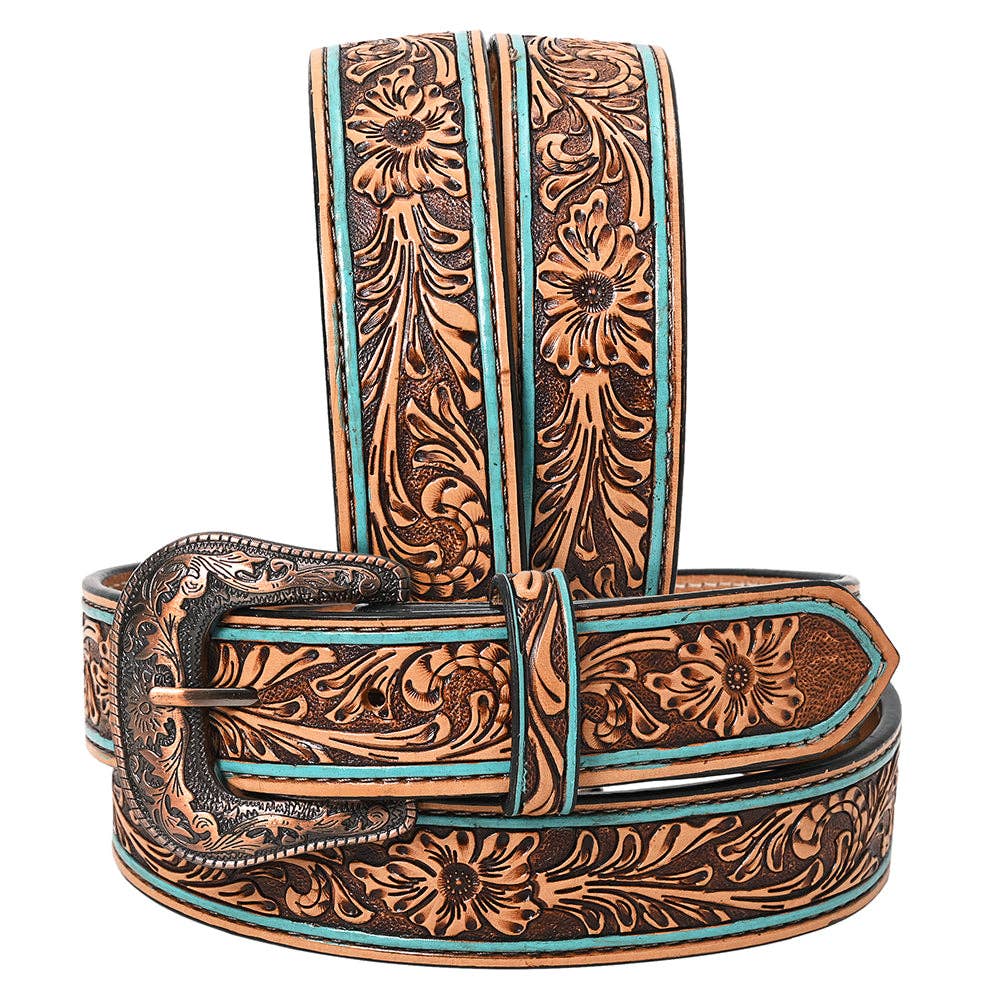 Ceinture | Fleuri Turquoise Unisex