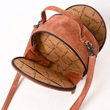 Charger l&#39;image dans la galerie, Sacoche Ronde | Tan Western Boho Suede Canteen
