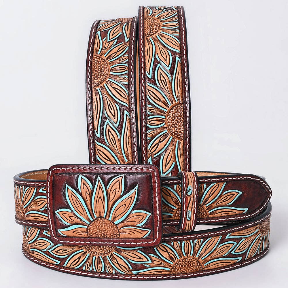 Ceinture | Tournesols turquoises Unisex