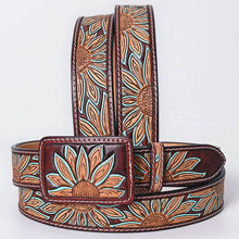 Charger l&#39;image dans la galerie, Ceinture | Tournesols turquoises Unisex
