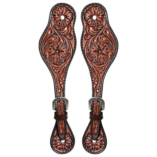 Attaches Éperons | Floral Carving Rustic Vintage
