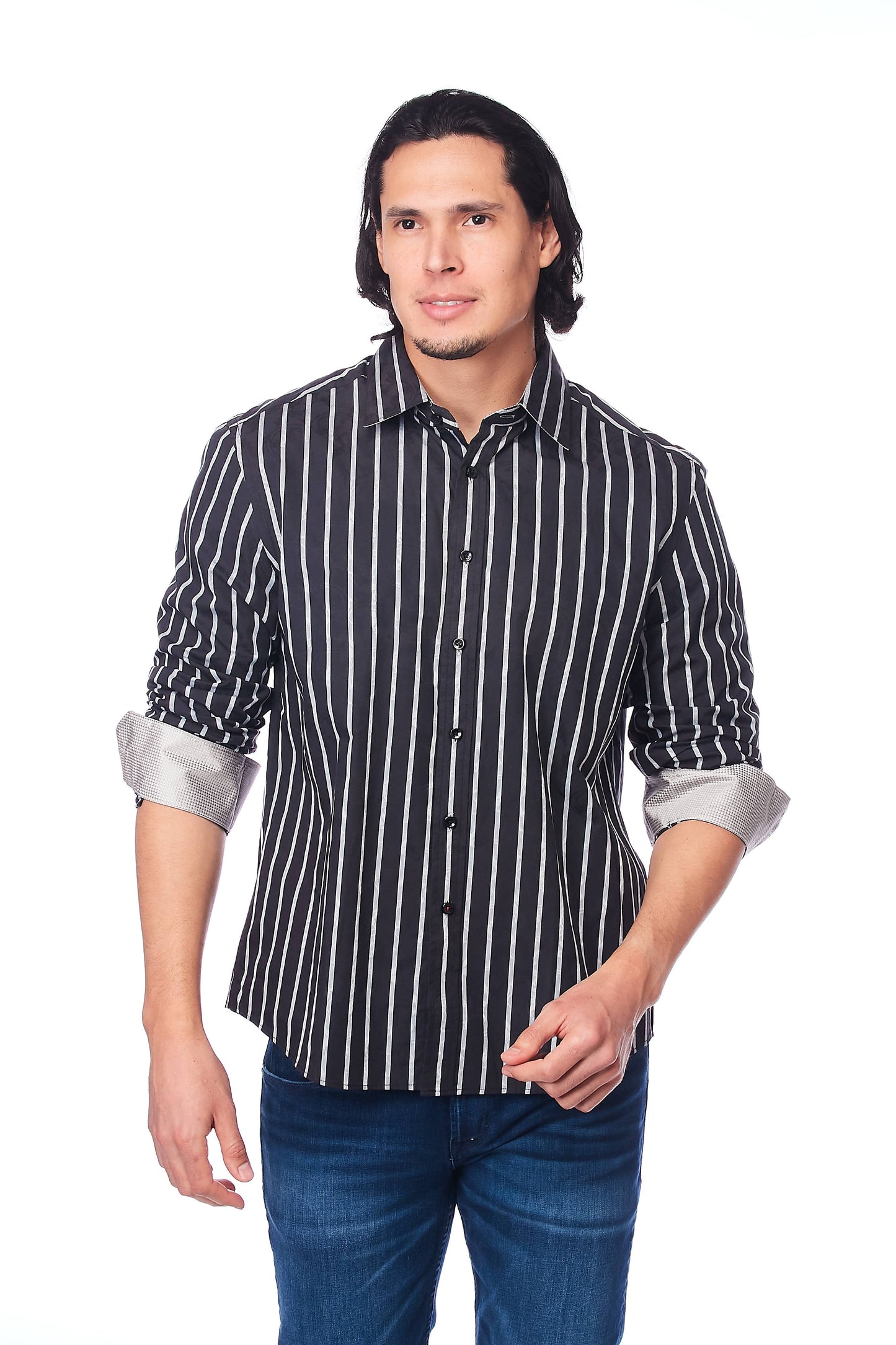 Rodeo Clothing | Chemise | Lignée Noir & Blanc