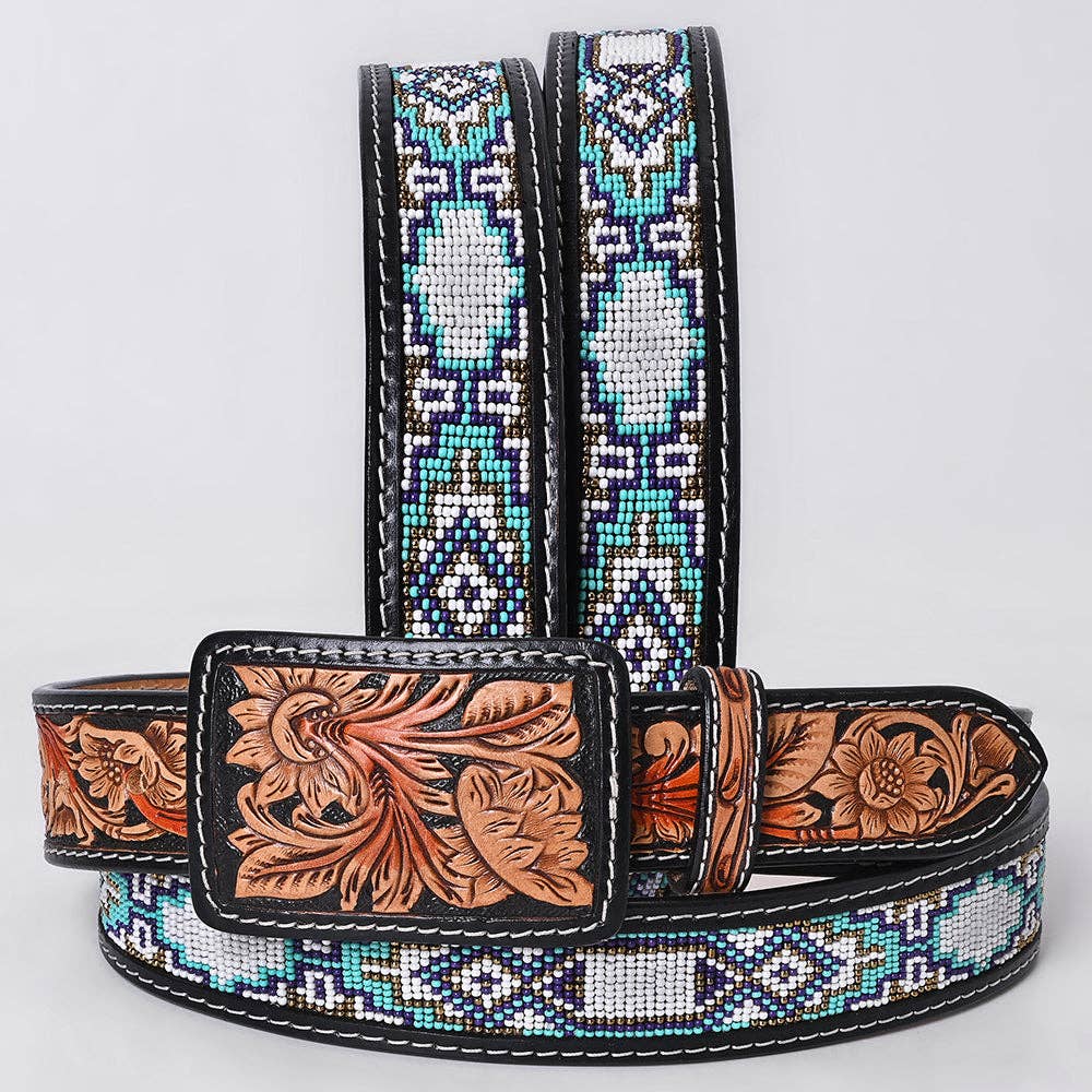 Ceinture | Billes Aztec Turquoise