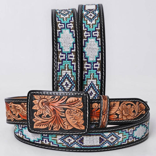 Ceinture | Billes Aztec Turquoise
