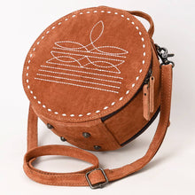 Charger l&#39;image dans la galerie, Sacoche Ronde | Tan Western Boho Suede Canteen
