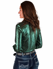 Charger l&#39;image dans la galerie, Cowgirl Tuff | Chemise Pullover | Jade Shimmer
