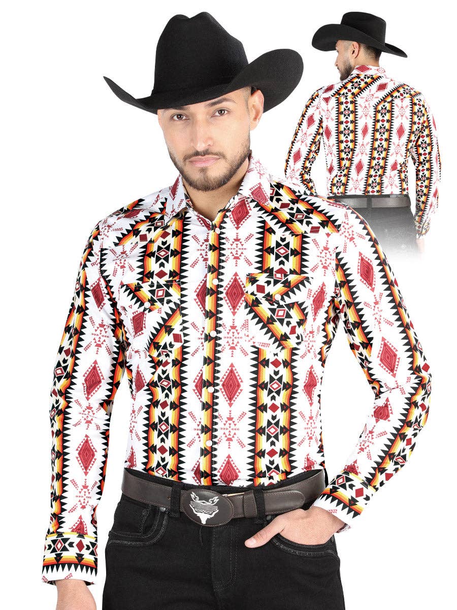 El General | Chemise | Blanc Aztec