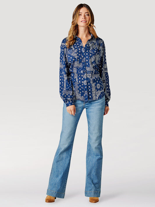 Wrangler | Chemise | Paisley Bleu | Large