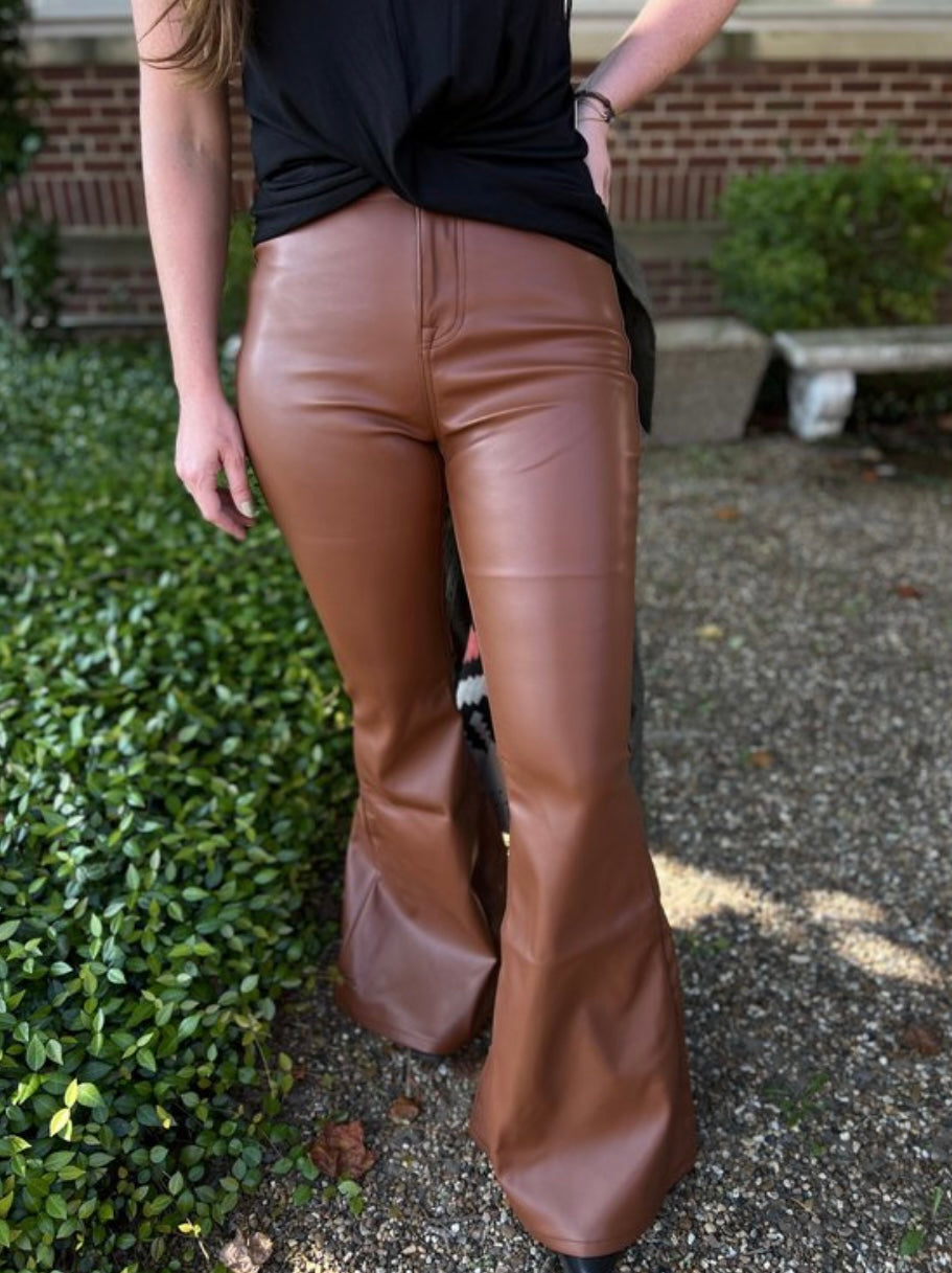 Rock & Roll | Leather Copper Flare