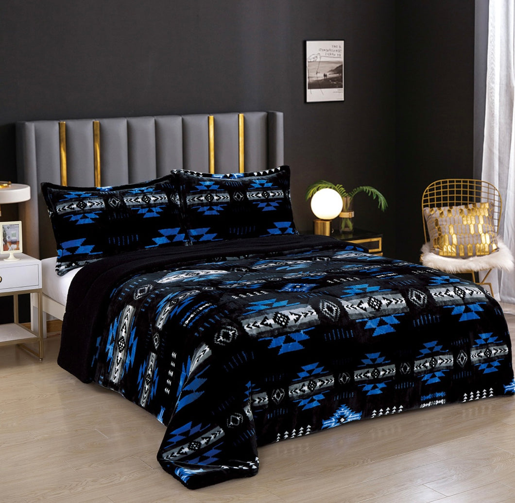 Bedding Set | Blue Neon