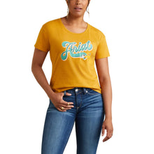 Load the image into the gallery, Ariat | T-Shirt | Yellow Spur Script
