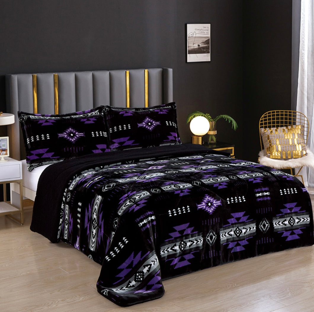 Bedding Set | Purple Neon