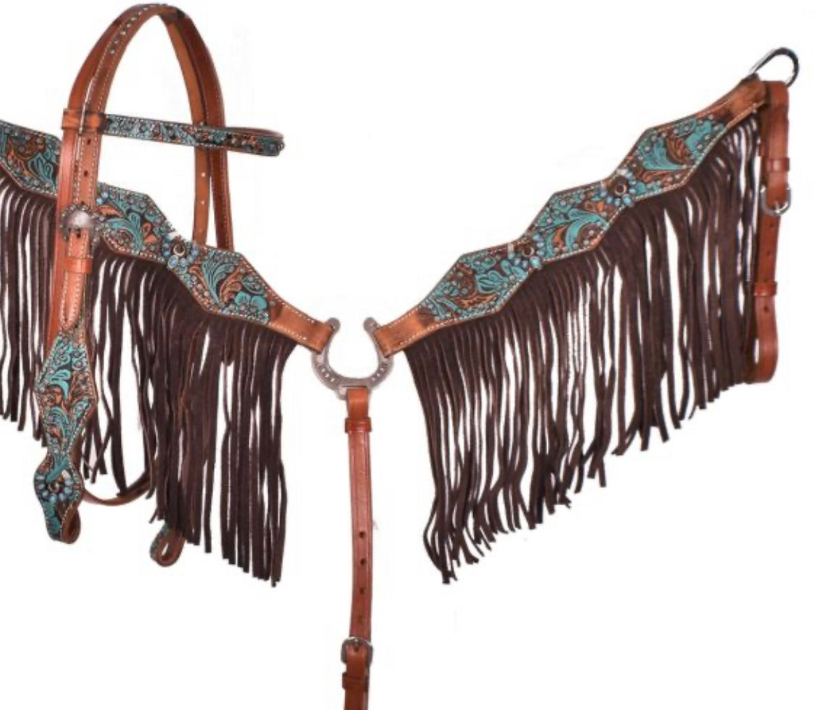 Ensemble | Brun & Turquoise Fleuri