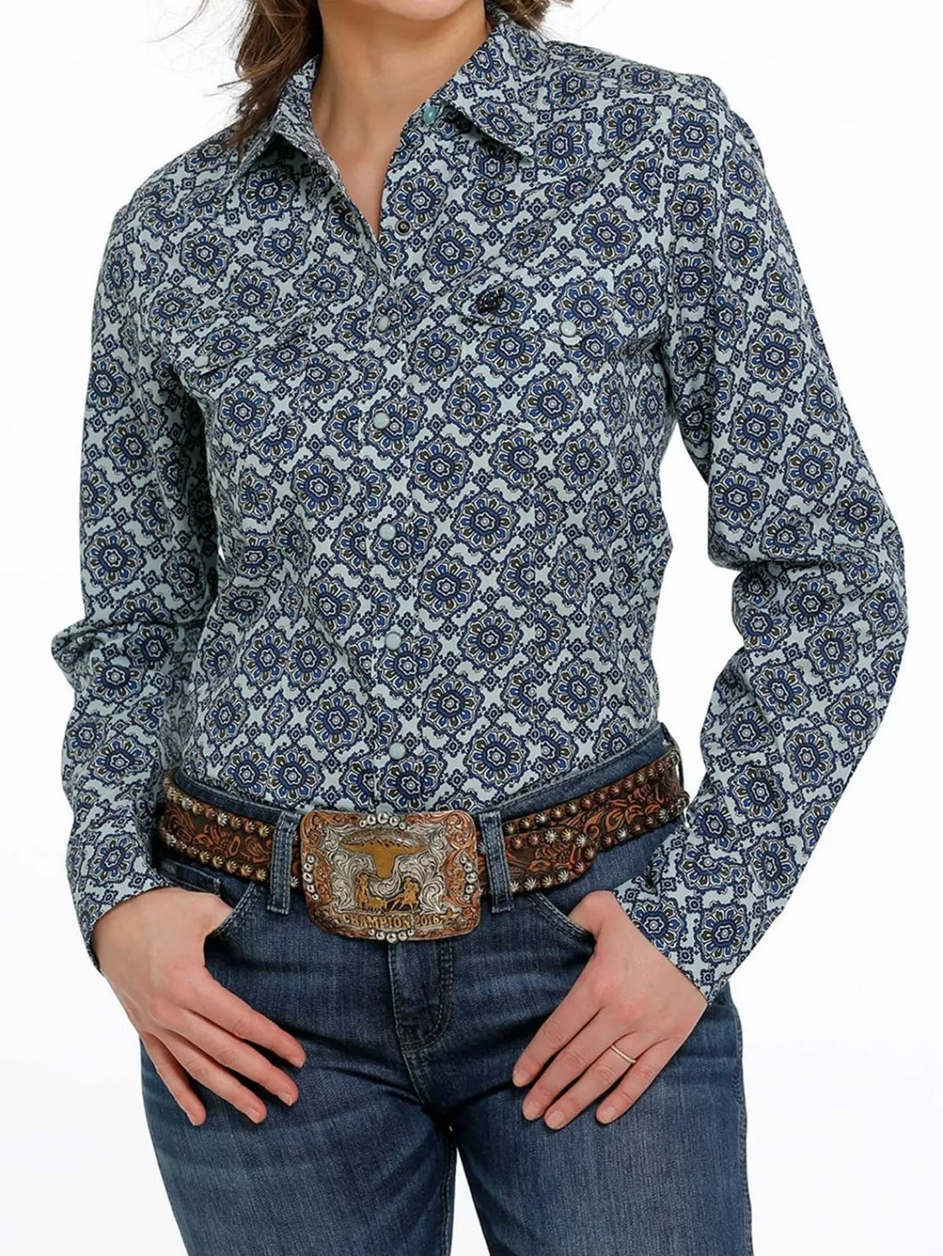 Cinch | Shirt | Navy and Blue