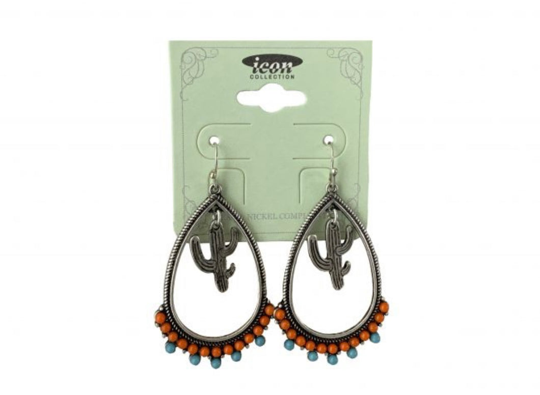 Boucles D’oreilles | Goutes et Cactus