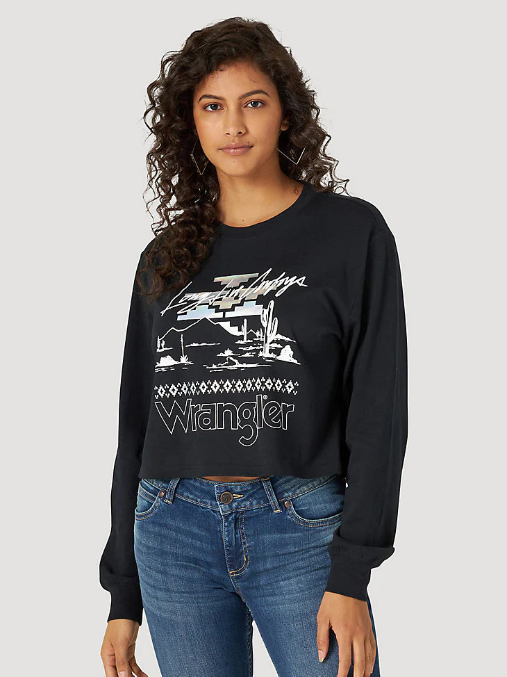 Wrangler | Cropped Tee | Long Live