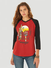 Load the image into the gallery, Wrangler | Baseball Tee | Cactus Sunset
