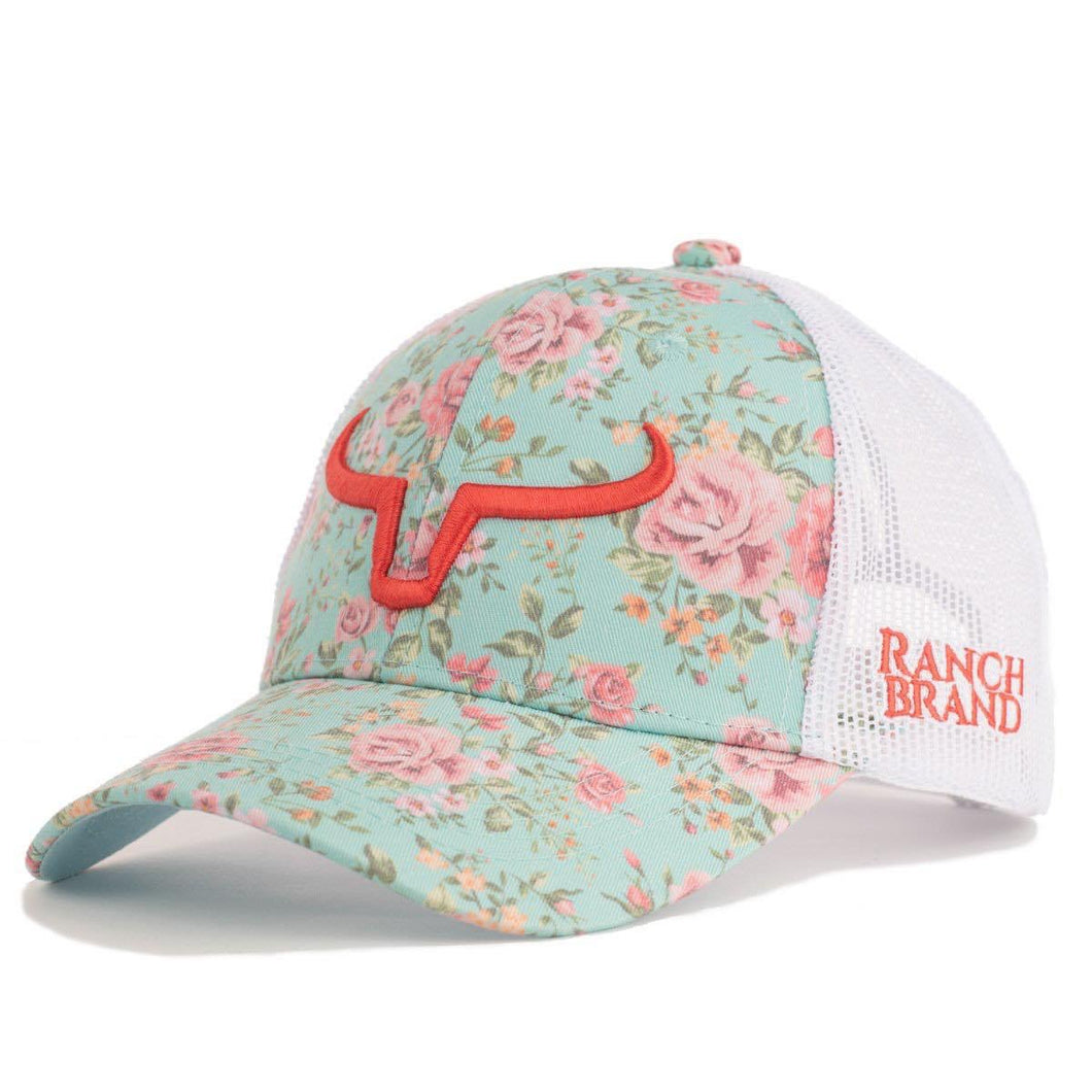 Ranch Brand | Ponytail | Coral Flowers