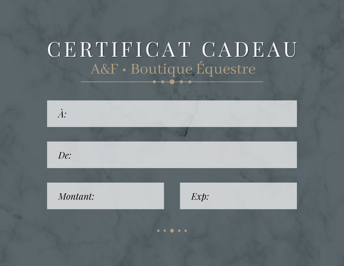 Certificat Cadeau