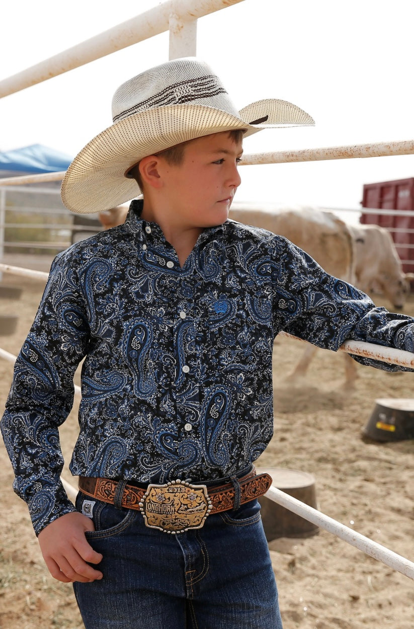 Cinch | Shirt | Navy Paisley