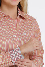 Charger l&#39;image dans la galerie, Cinch | Chemise | Tencel Orange Stripe (L &amp; XL)
