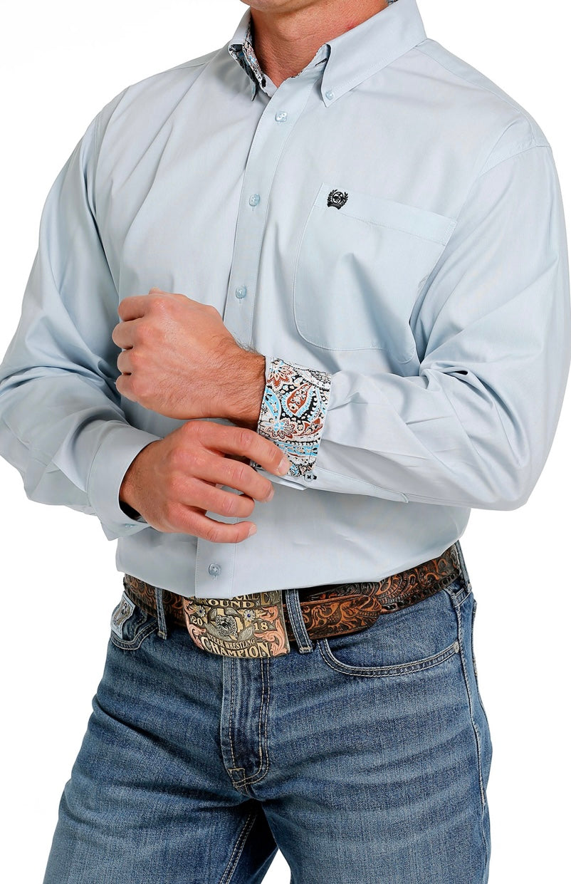 Cinch | Shirt | Baby Blue Paisley
