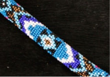 Load the image into the gallery, Headstall | One Ear | Blue Beads
